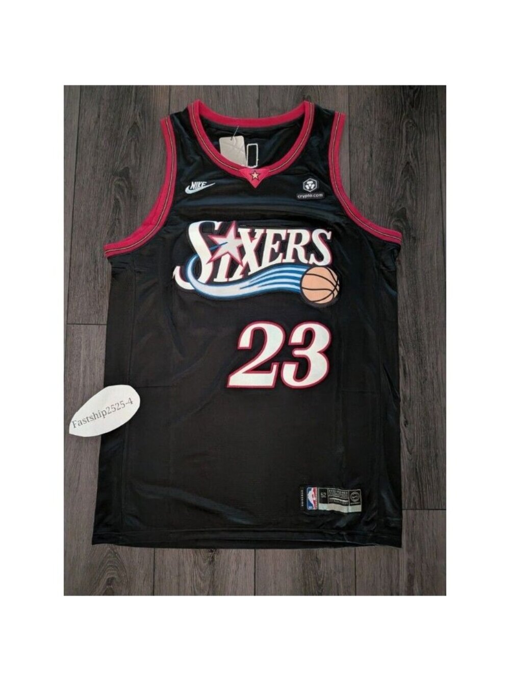 NEW!! Lebron James #23 BLACK 2026 Philadelphia 76ers Jersey Men's Sizes